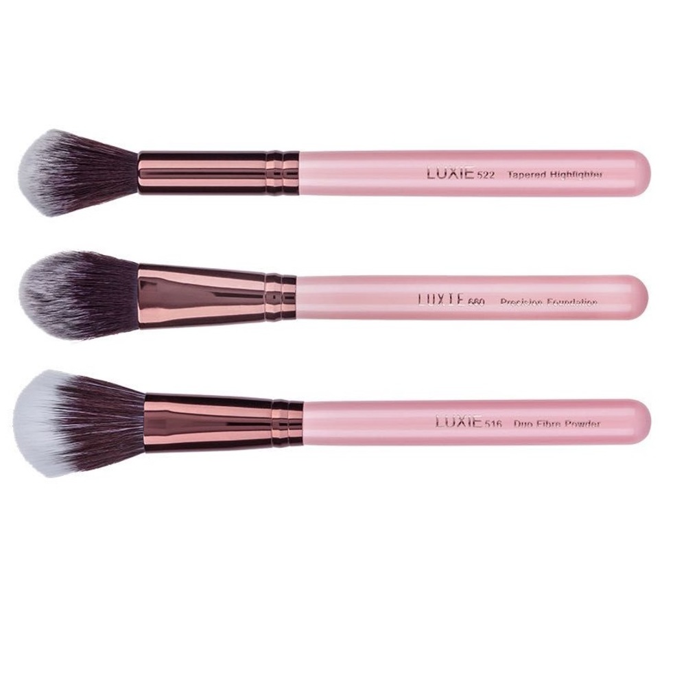 SOLD🛍Luxie 3 Piece Flawless Make Up Brushes